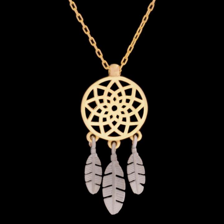 گردنبند طلا 18 عیار زنانه طلای مستجابی مدل دریم کچر کد 41